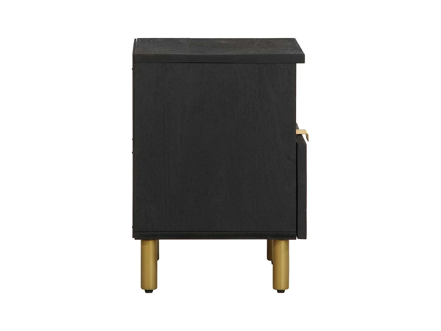 Table de chevet-Table d'appoint-Table de Nuit noir 40x33x46 cm bois d'ingénierie