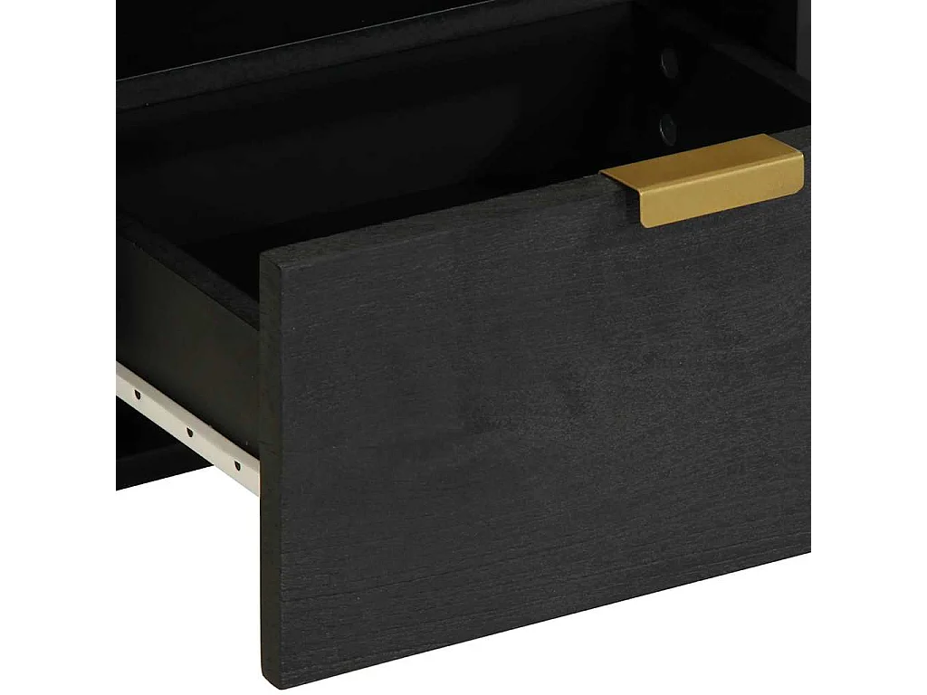 Table de chevet-Table d'appoint-Table de Nuit noir 40x33x46 cm bois d'ingénierie