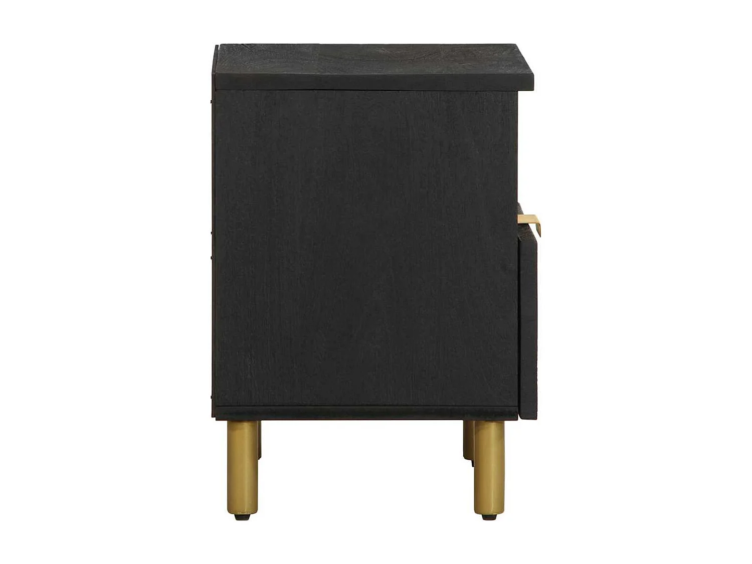 Mesa de Cabeceira | Mesa de Cama 40x33x46 cm derivados de madeira preto