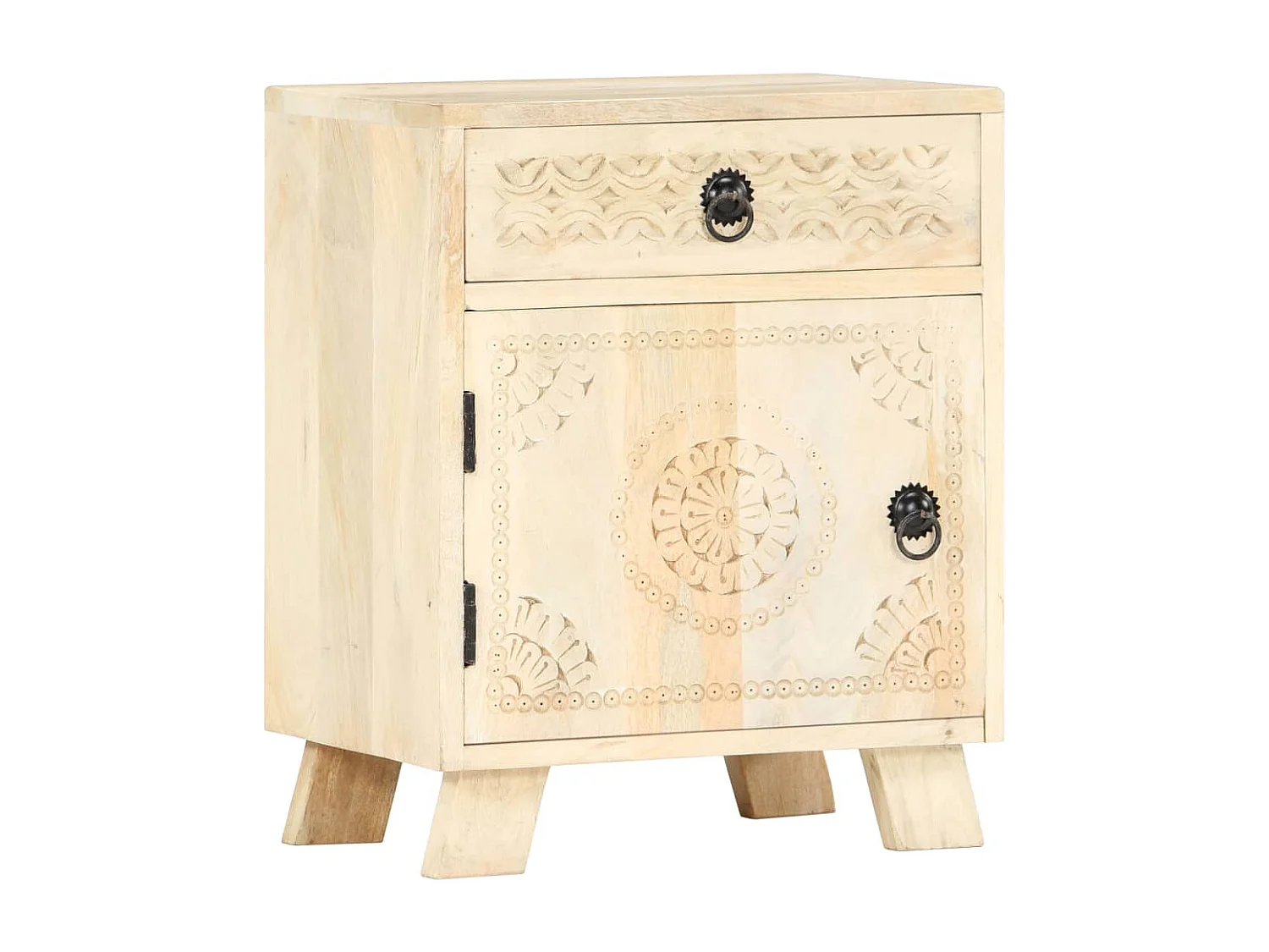 Nachttisch-Beistelltisch 40 x 30 x 50 cm Massivholz Mango SHL33334