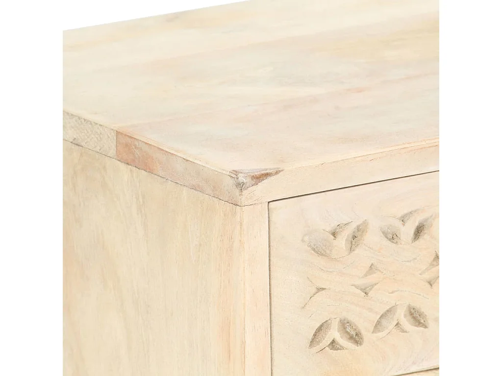 Nachttisch-Beistelltisch 40 x 30 x 50 cm Massivholz Mango SHL33334