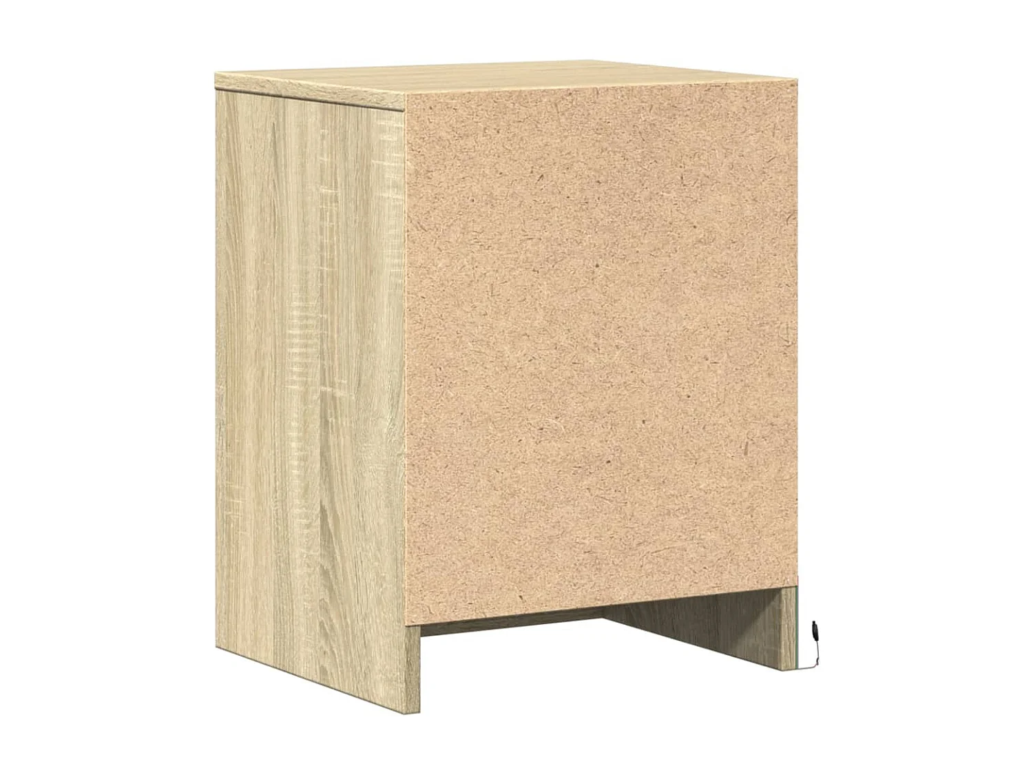 Nachttisch-Beistelltisch mit LED-Leuchten Sonoma Eiche Holzwerkstoff SHL91660