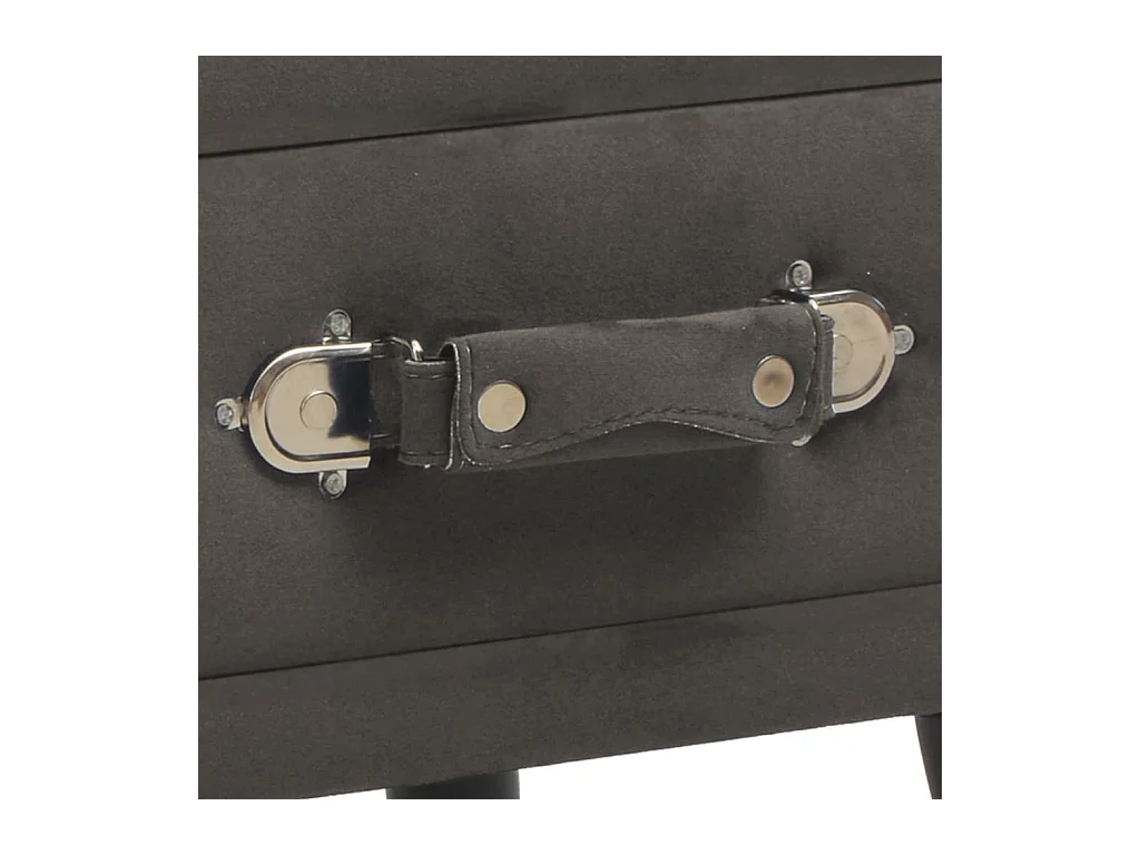 Mesitas de noche | Mesilla de noche 2 unidades 40x35x40 cm terciopelo gris