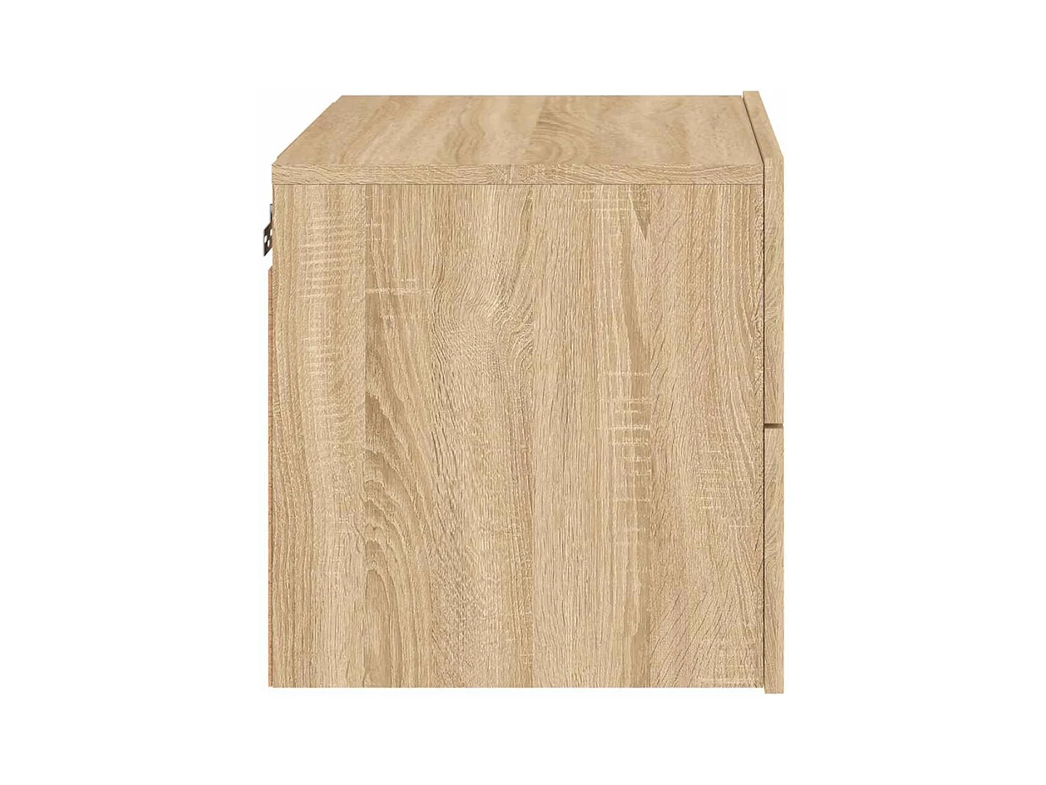 Mesitas de noche | Mesilla de noche de pared con luces LED 2 unidades roble Sonoma