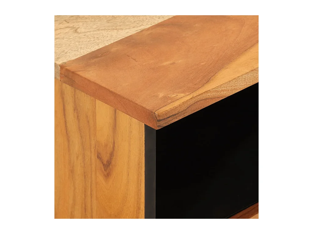 Mesitas de noche | Mesilla de noche 2 uds madera maciza de acacia 40x33x46 cm