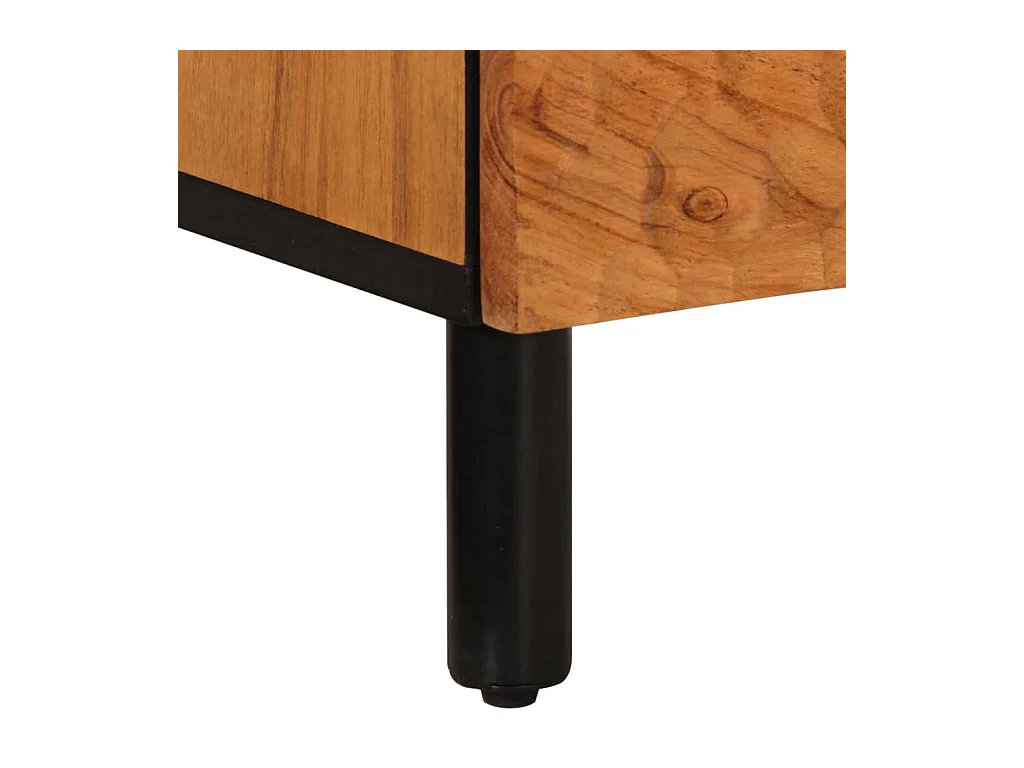 Mesitas de noche | Mesilla de noche 2 uds madera maciza de acacia 40x33x46 cm