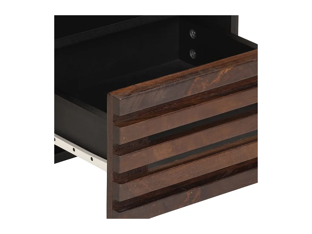 Mesitas de noche | Mesilla de noche 2 uds madera maciza de mango 40x34x46 cm