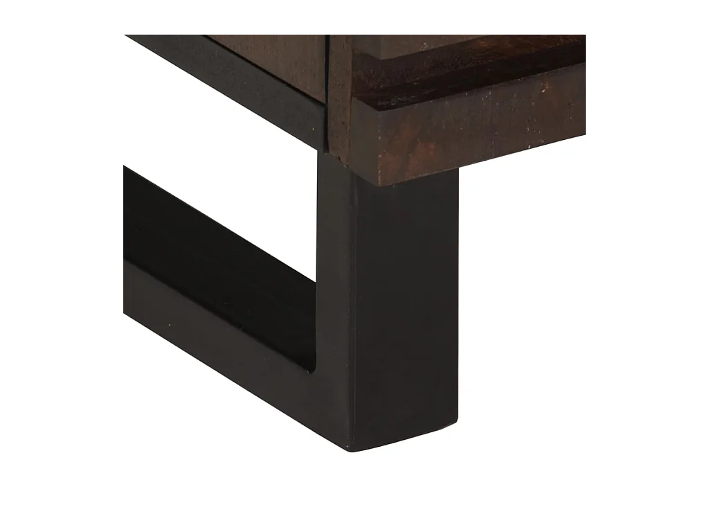 Mesitas de noche | Mesilla de noche 2 uds madera maciza de mango 40x34x46 cm