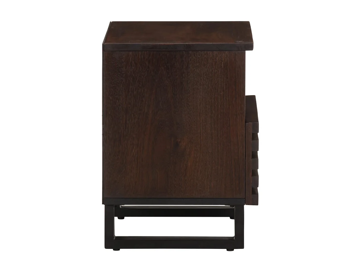 Nachttisch 2er Set-Beistelltisch 40x34x46 cm Massivholz Mango SHL11263