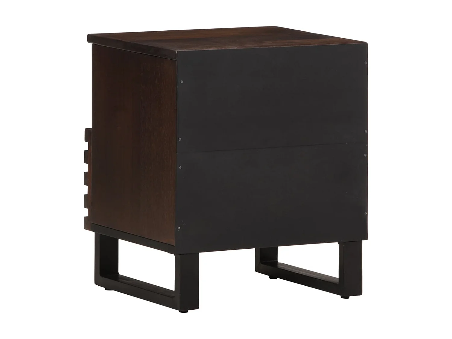 Nachttisch 2er Set-Beistelltisch 40x34x46 cm Massivholz Mango SHL11263