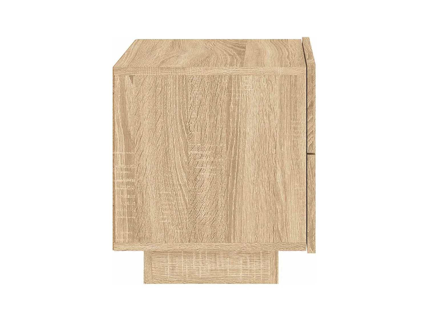 Mesita de noche | Mesilla de noche con luces LED roble Sonoma 70x36x40,5 cm