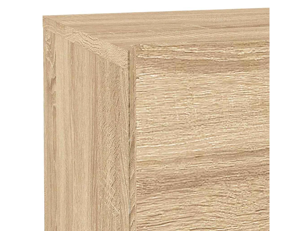 Nachttisch-Beistelltisch mit LED-Leuchten Sonoma-Eiche 70x36x40,5 cm SHL90512