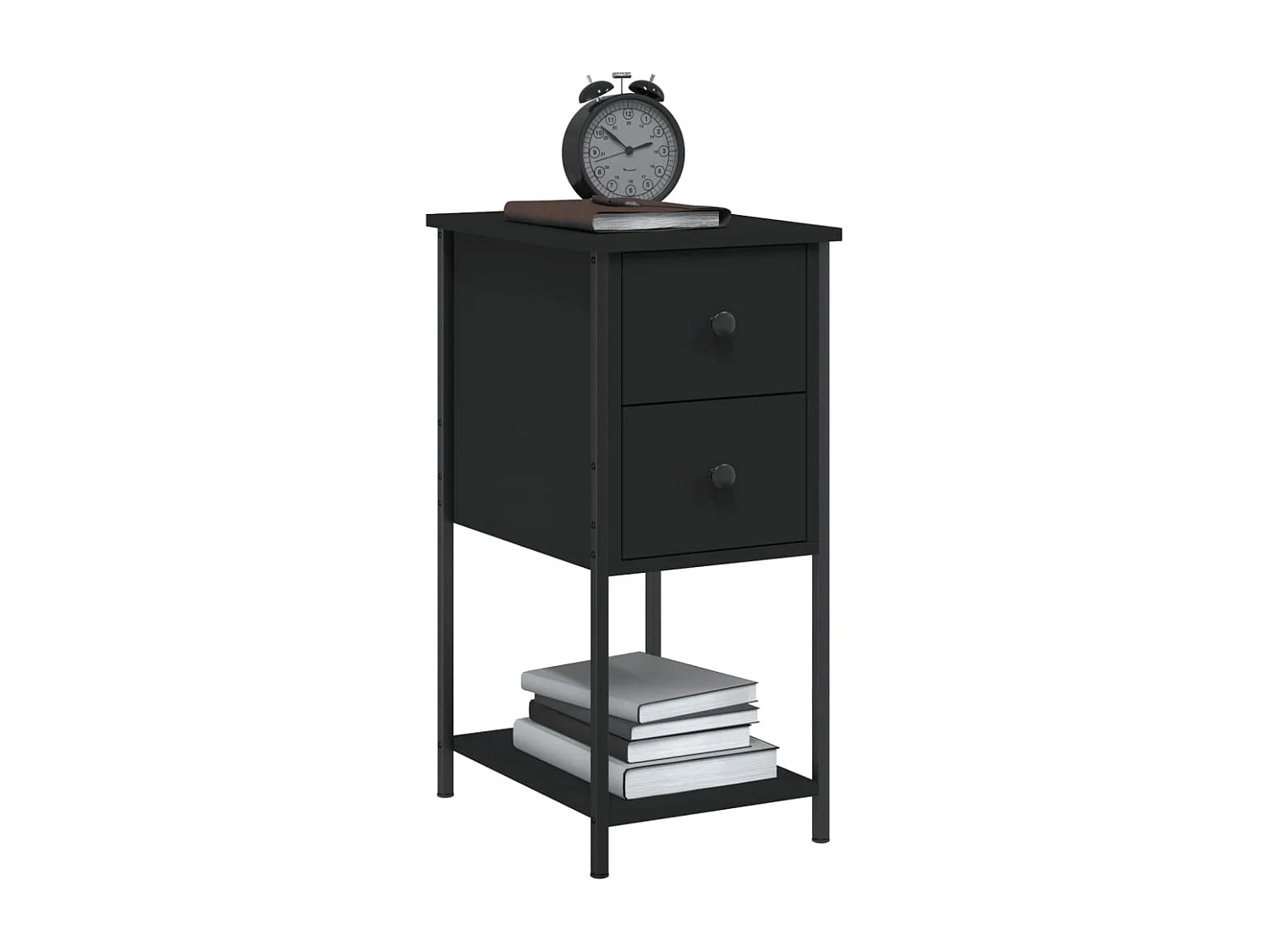 Nachttisch-Beistelltisch Schwarz 32x42x70 cm Holzwerkstoff SHL97289