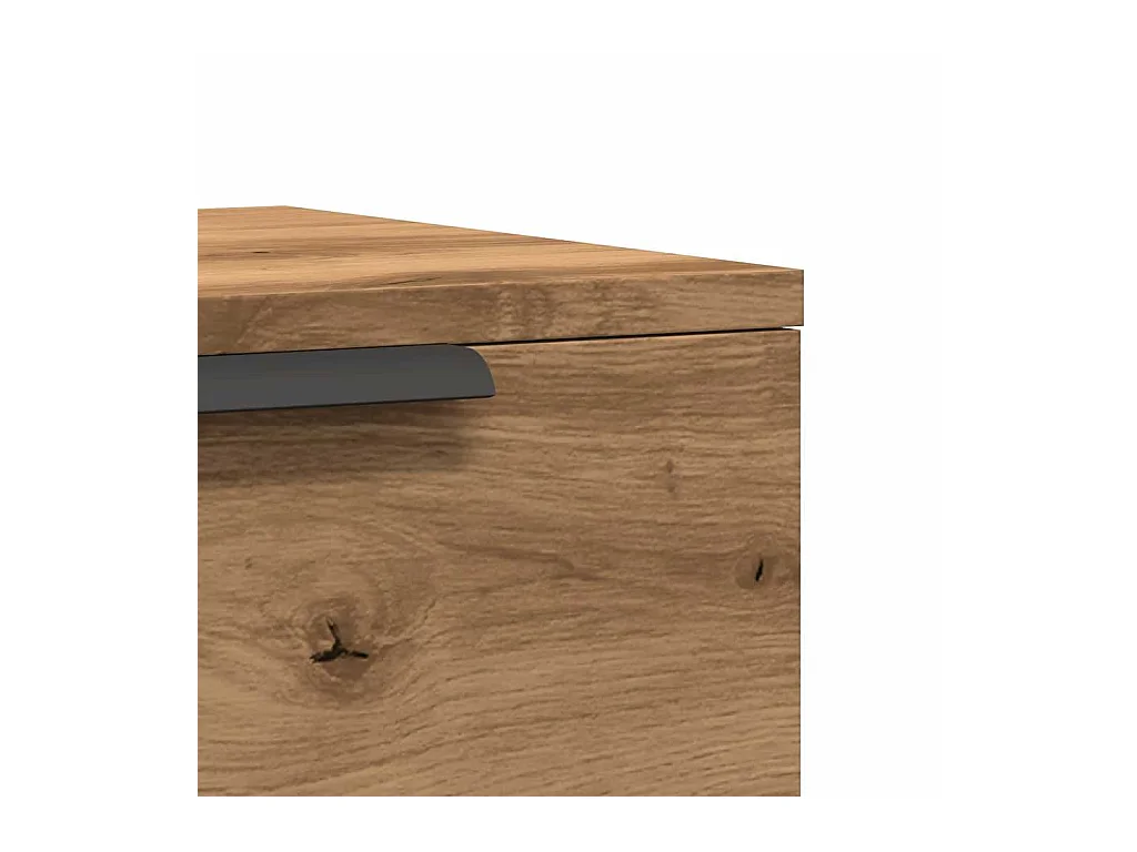 Mesita de noche | Mesilla de noche de pared roble artisan 34x30x20 cm