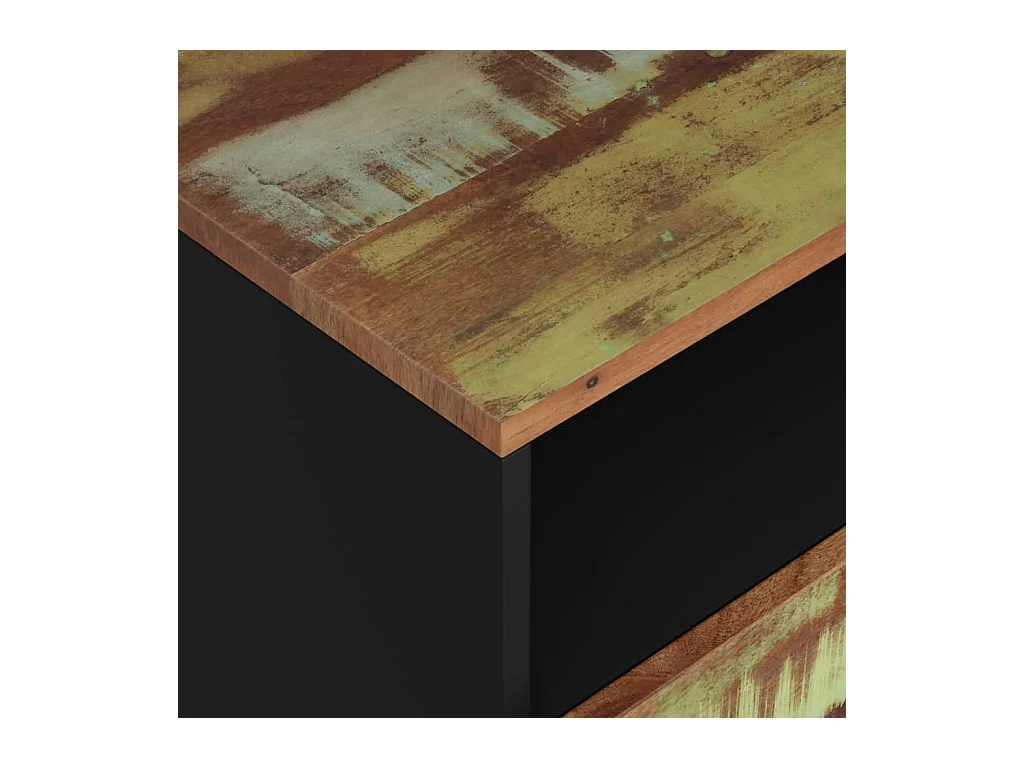 Mesita de noche | Mesilla de noche madera reciclada y contrachapada 50x33x62 cm