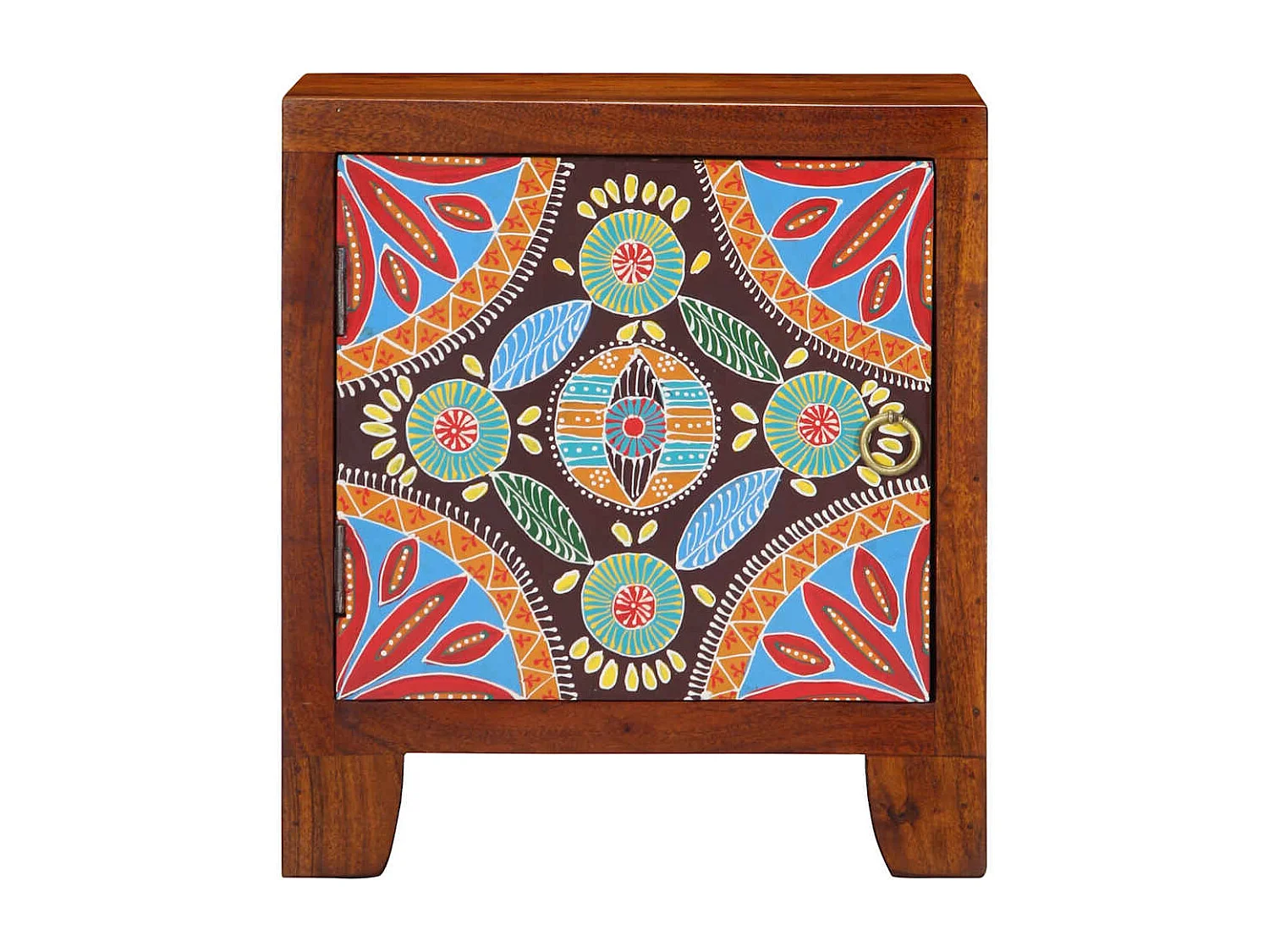 Mesita de noche | Mesilla de noche 2 uds 40x30x45 cm madera maciza de acacia