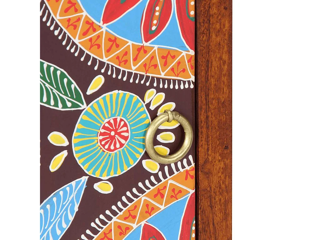 Mesita de noche | Mesilla de noche 2 uds 40x30x45 cm madera maciza de acacia