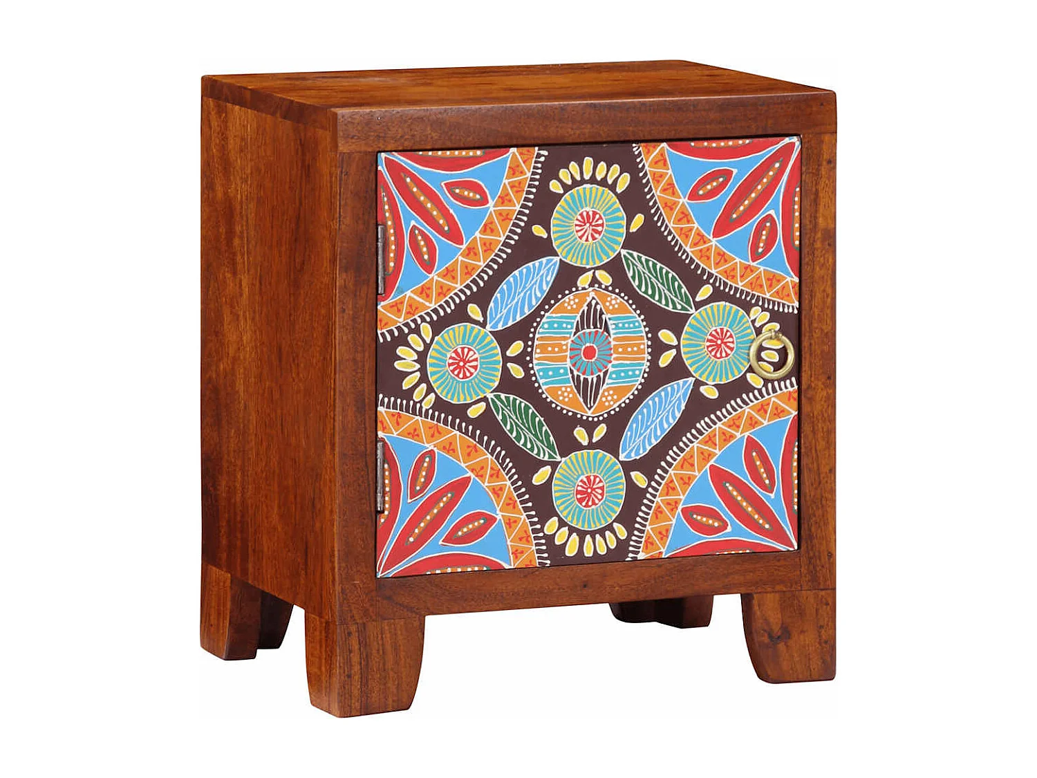 Mesita de noche | Mesilla de noche 2 uds 40x30x45 cm madera maciza de acacia