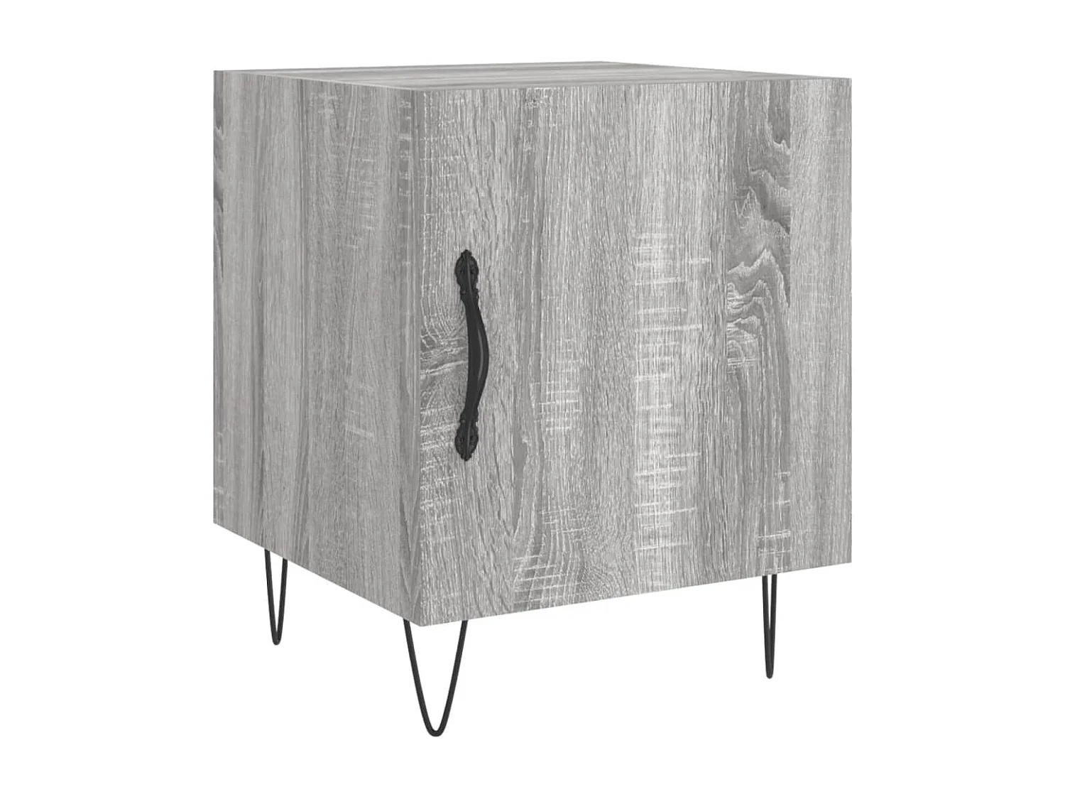 Mesitas de noche | Mesilla de noche 2 uds madera ingeniería gris Sonoma 40x40x50 cm