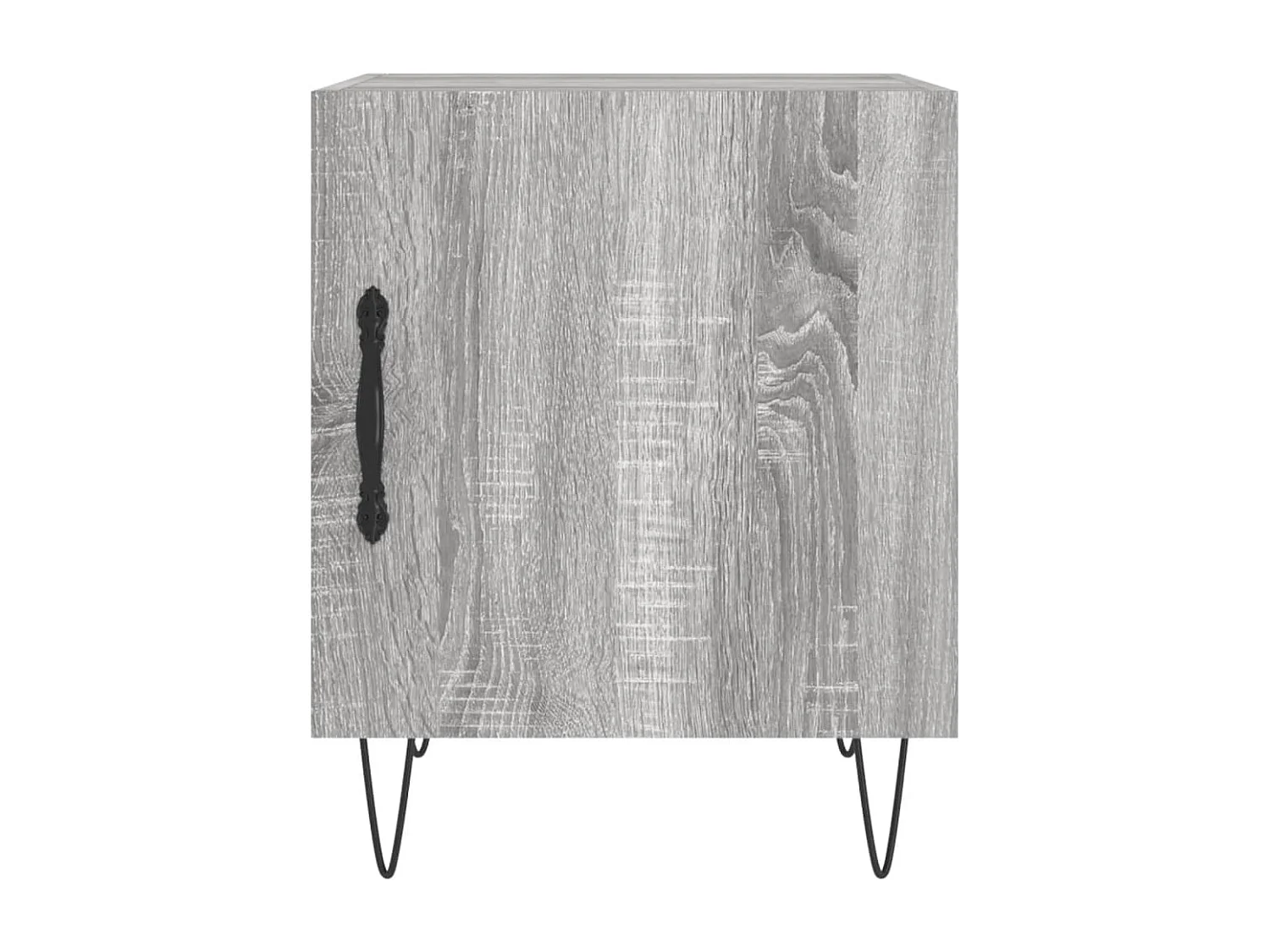 Mesitas de noche | Mesilla de noche 2 uds madera ingeniería gris Sonoma 40x40x50 cm