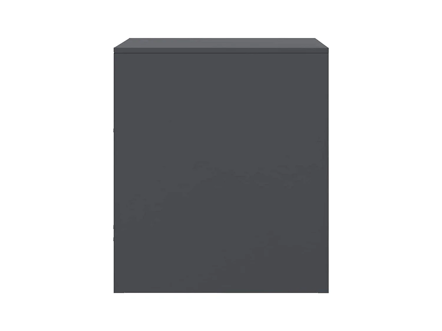 Tables de chevet lot de 2 avec tiroirs anthracite 34,5x39x44 cm acier