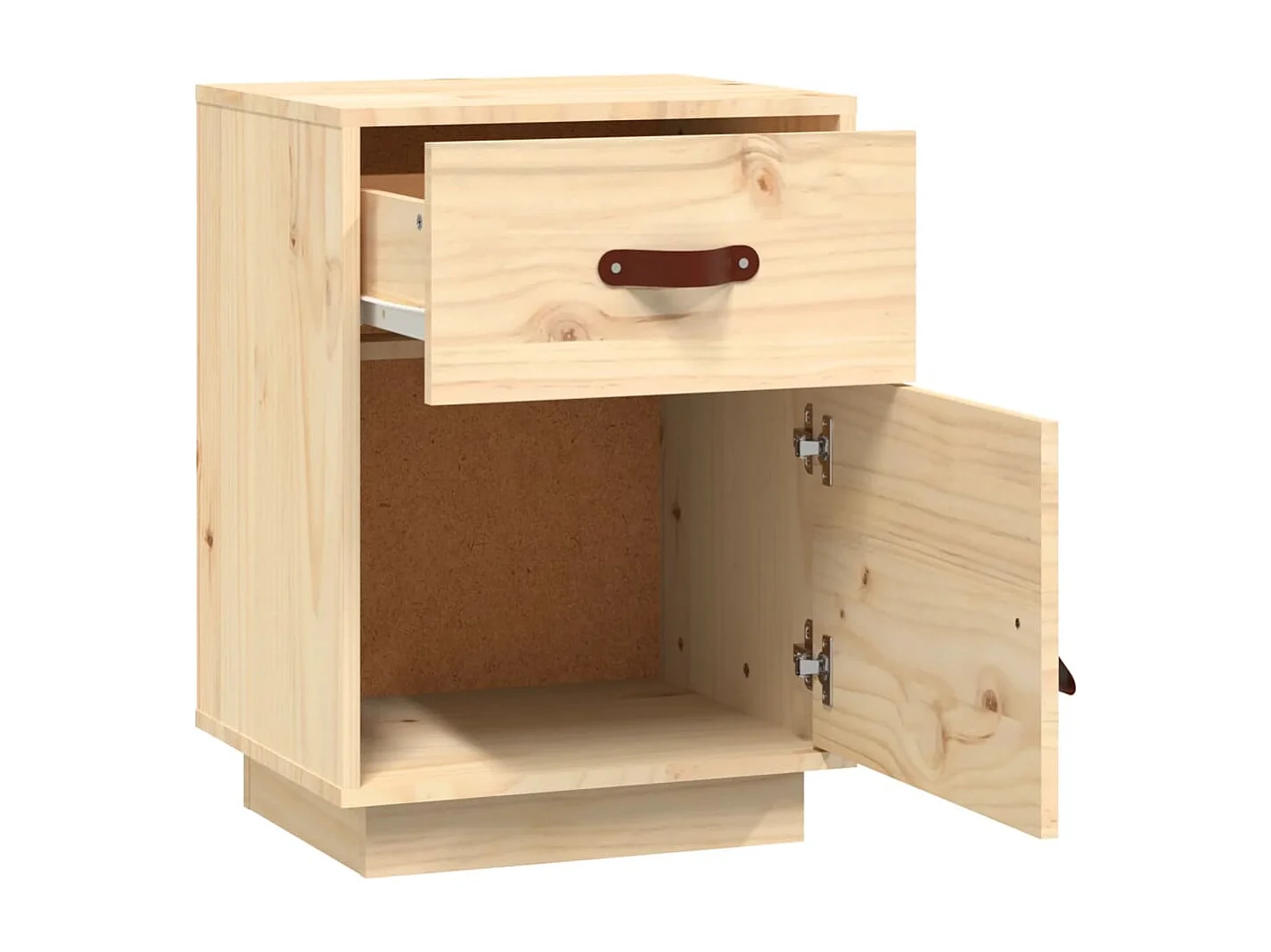 Nachttisch-Beistelltisch 40x34x55 cm Massivholz Kiefer SHL30659