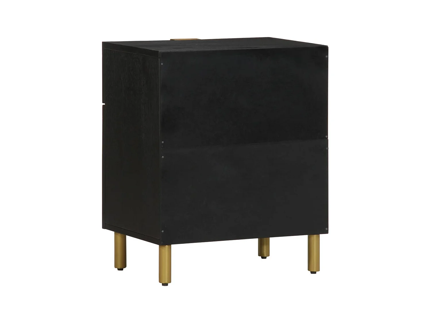 Mesita de noche | Mesilla de noche madera de ingeniería negra 50x33x60 cm