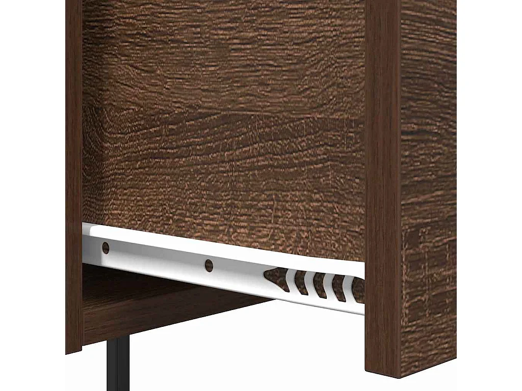 Mesita de Noche | Armario de Noche | Mesilla de noche con cajón Marrón roble 42x41x56 cm