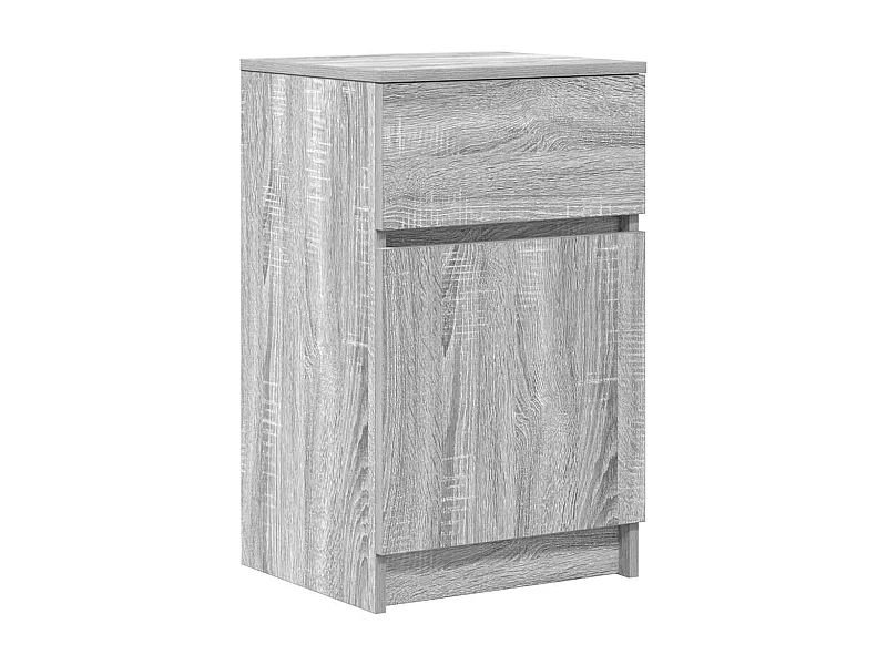 Table de chevet Étroite-Table d'appoint sonoma gris 39x35x65 cm bois d’ingénierie