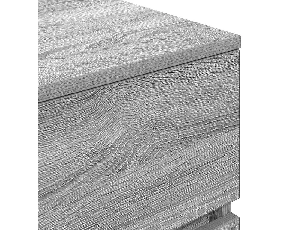 Nachttisch-Beistelltisch-Nachtschrank Grau Sonoma 39x35x65 cm Holzwerkstoff SHL13470