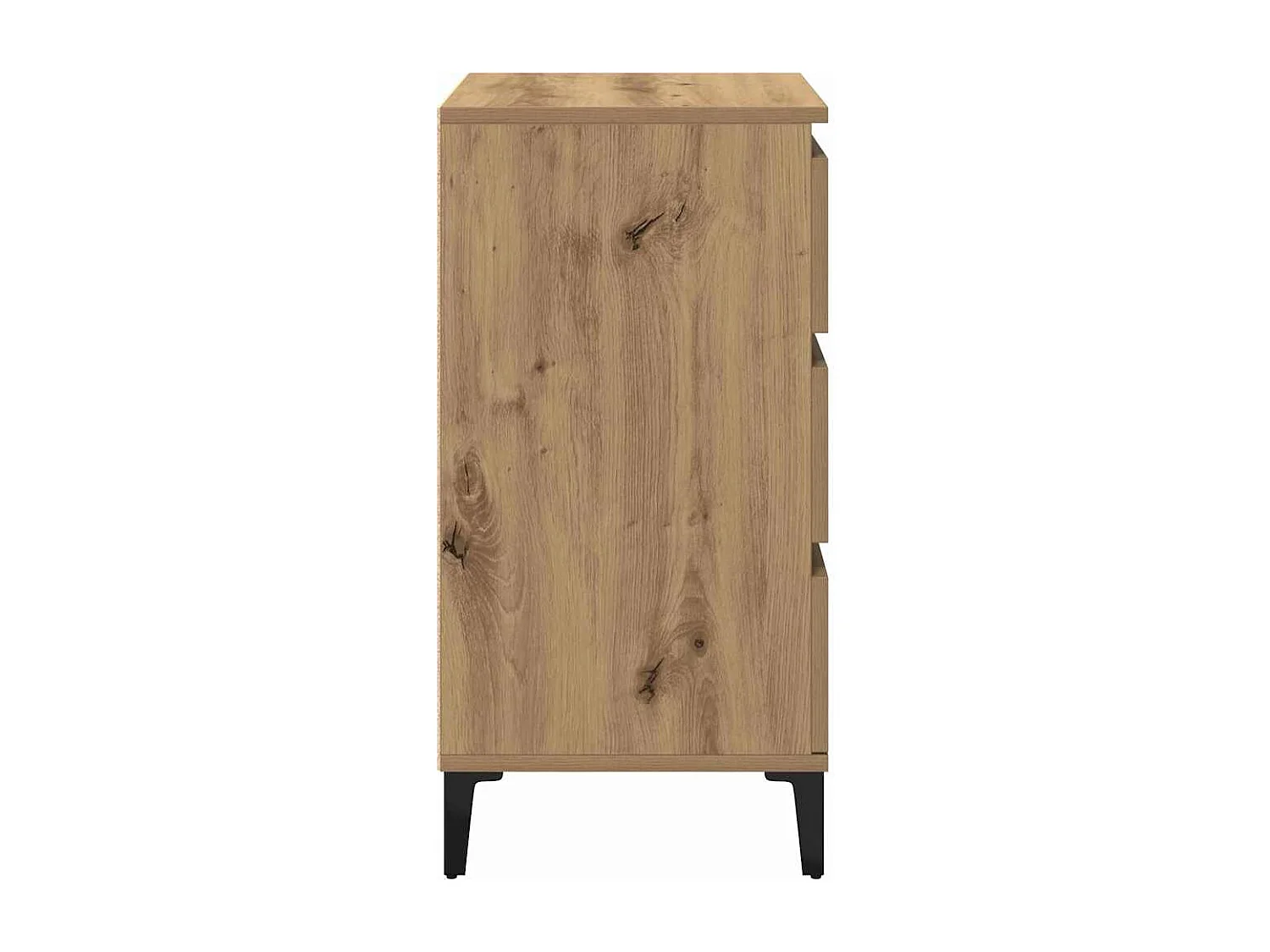 Mesita de Noche | Armario de Noche | Mesilla de noche con cajón Roble artisan 40x35x70 cm