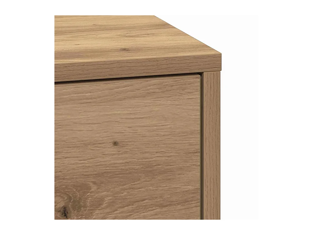 Mesita de Noche | Armario de Noche | Mesilla de noche con cajón with Roble artisan 38x34x61 cm
