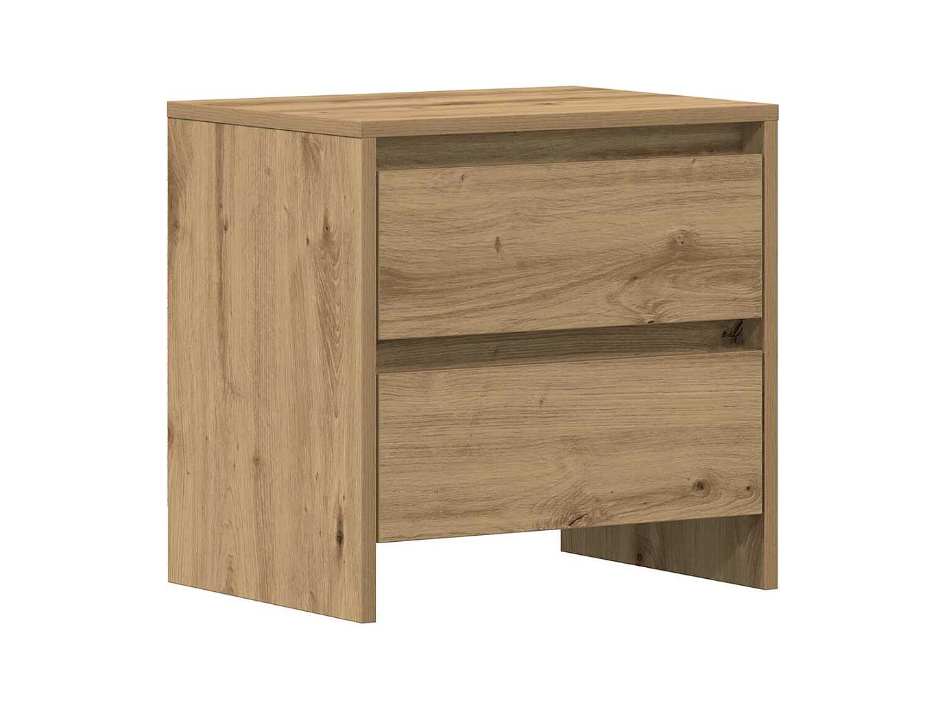 Mesita de Noche | Armario de Noche | Mesilla de noche con cajón Roble artisan 45x34x44.5 cm