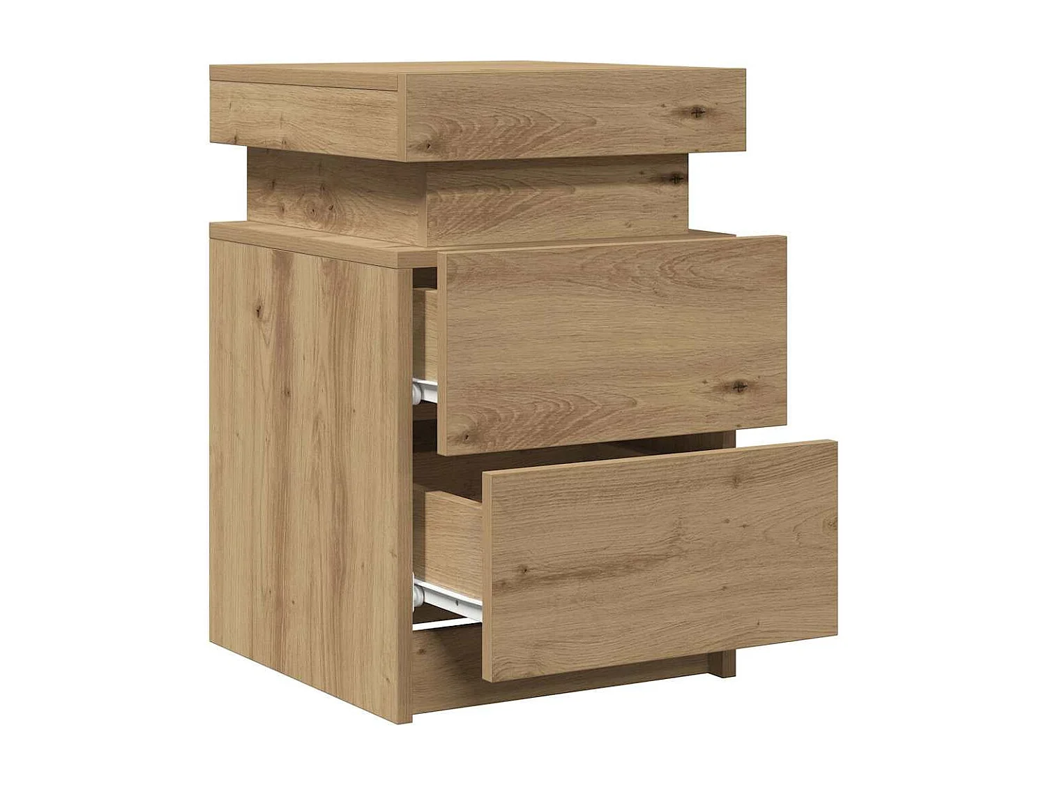 LED-Nachttisch Artisan-Eiche 35x39x55 cm Holzwerkstoff SHL84546