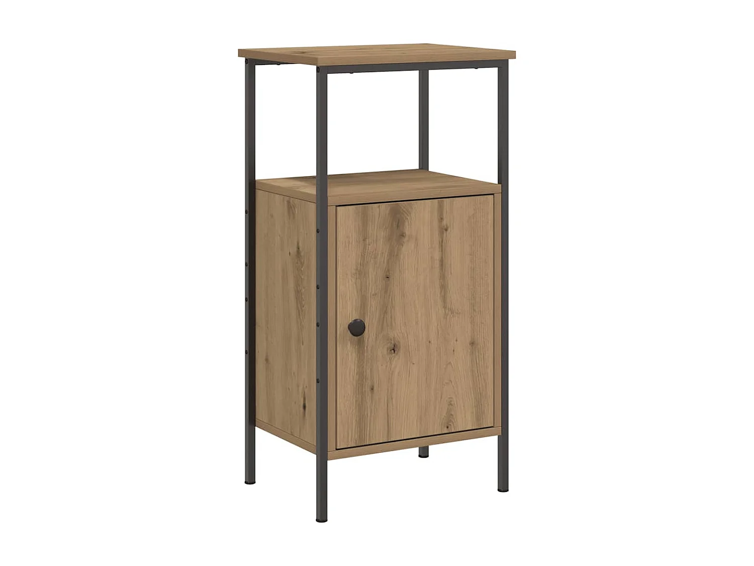 Nachttisch 2er Set-Beistelltisch-Nachttischkommode Artisan-Eiche 41x31x80 cm Holzwerkstoff SHL92245