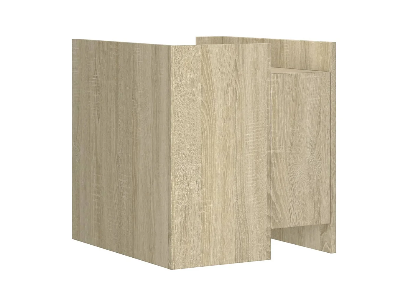 Table de chevet-Table d'appoint Compartiments ouverts chêne sonoma 45x50x50 cm bois d’ingénierie