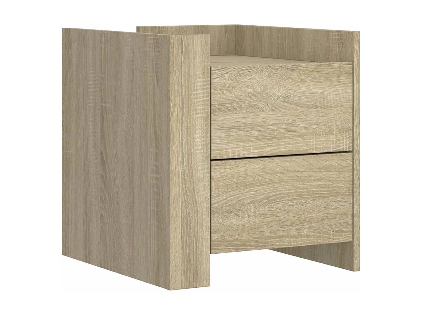 Mesita de noche | Mesilla de noche madera de ingeniería roble Sonoma 45x50x50 cm