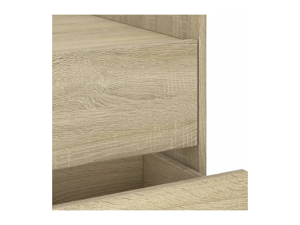 Mesita de noche | Mesilla de noche madera de ingeniería roble Sonoma 45x50x50 cm