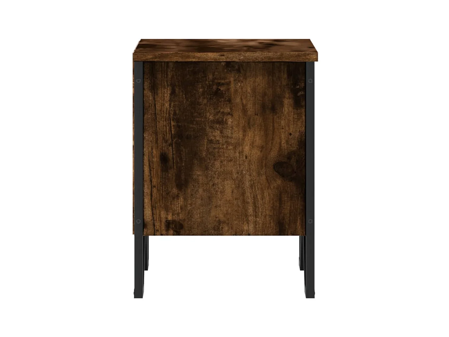 Mesitas de noche | Mesilla de noche 2 uds madera ingeniería roble ahumado 40x30x40 cm