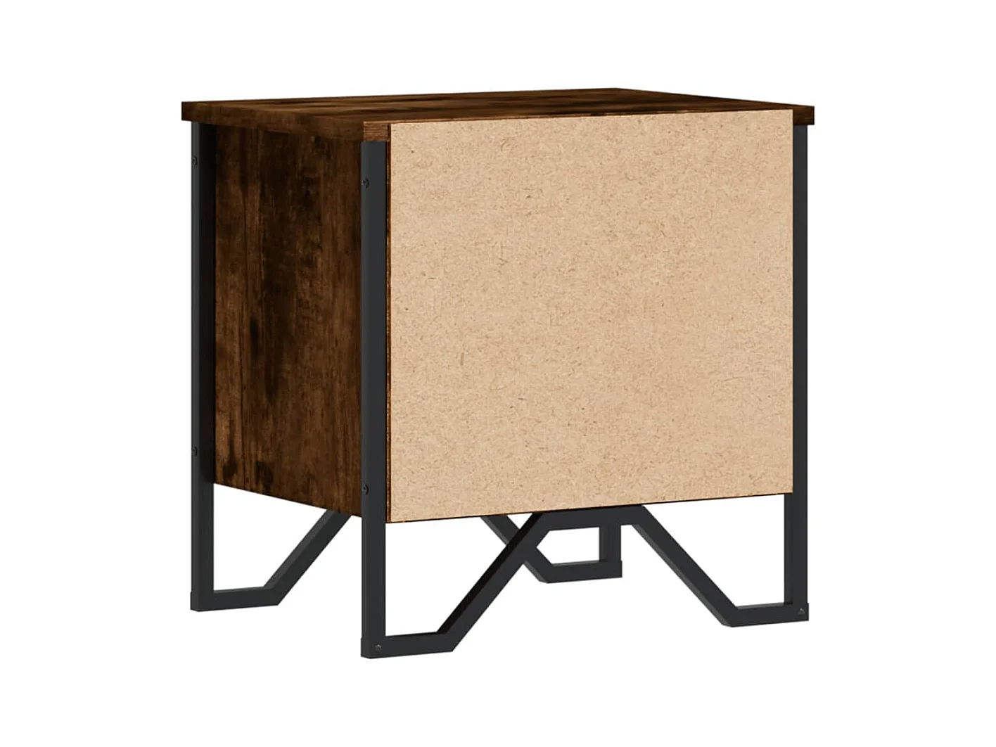 Mesitas de noche | Mesilla de noche 2 uds madera ingeniería roble ahumado 40x30x40 cm