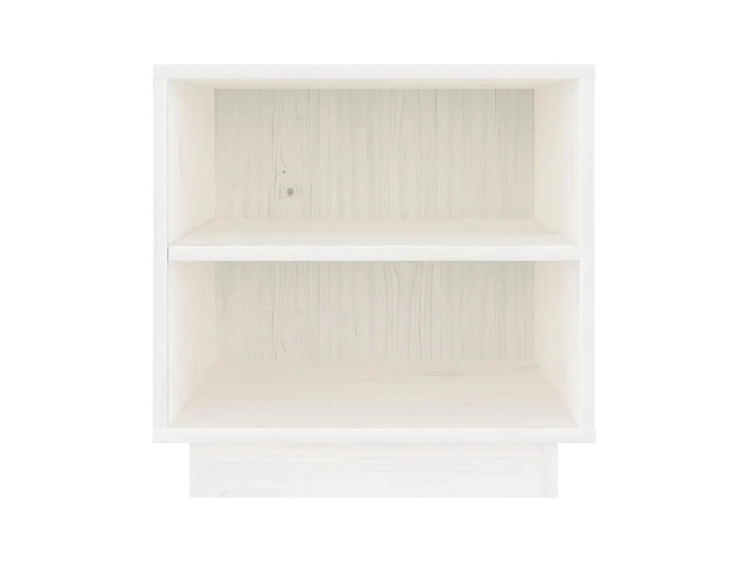 Mesita de noche | Mesilla de noche de madera maciza de pino blanco 40x34x40 cm