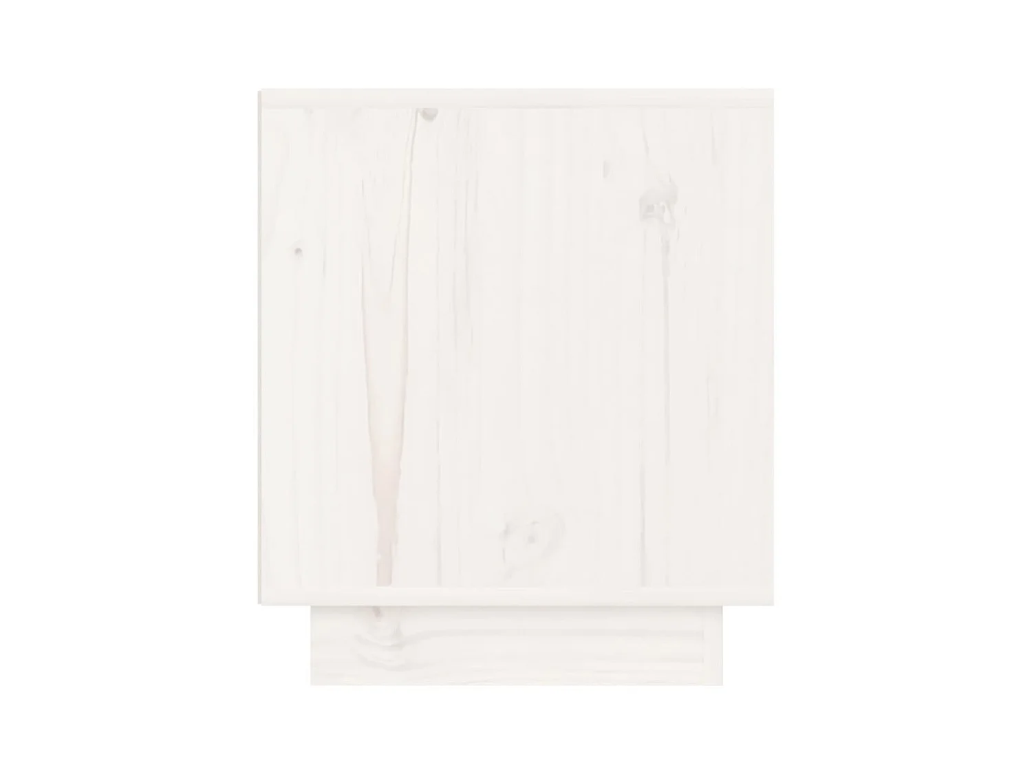 Mesita de noche | Mesilla de noche de madera maciza de pino blanco 40x34x40 cm