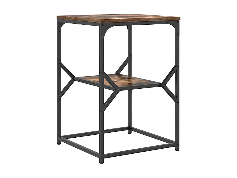 Mesa de Cabeceira | Mesa Lateral Carvalho fumado 41x40x60 cm