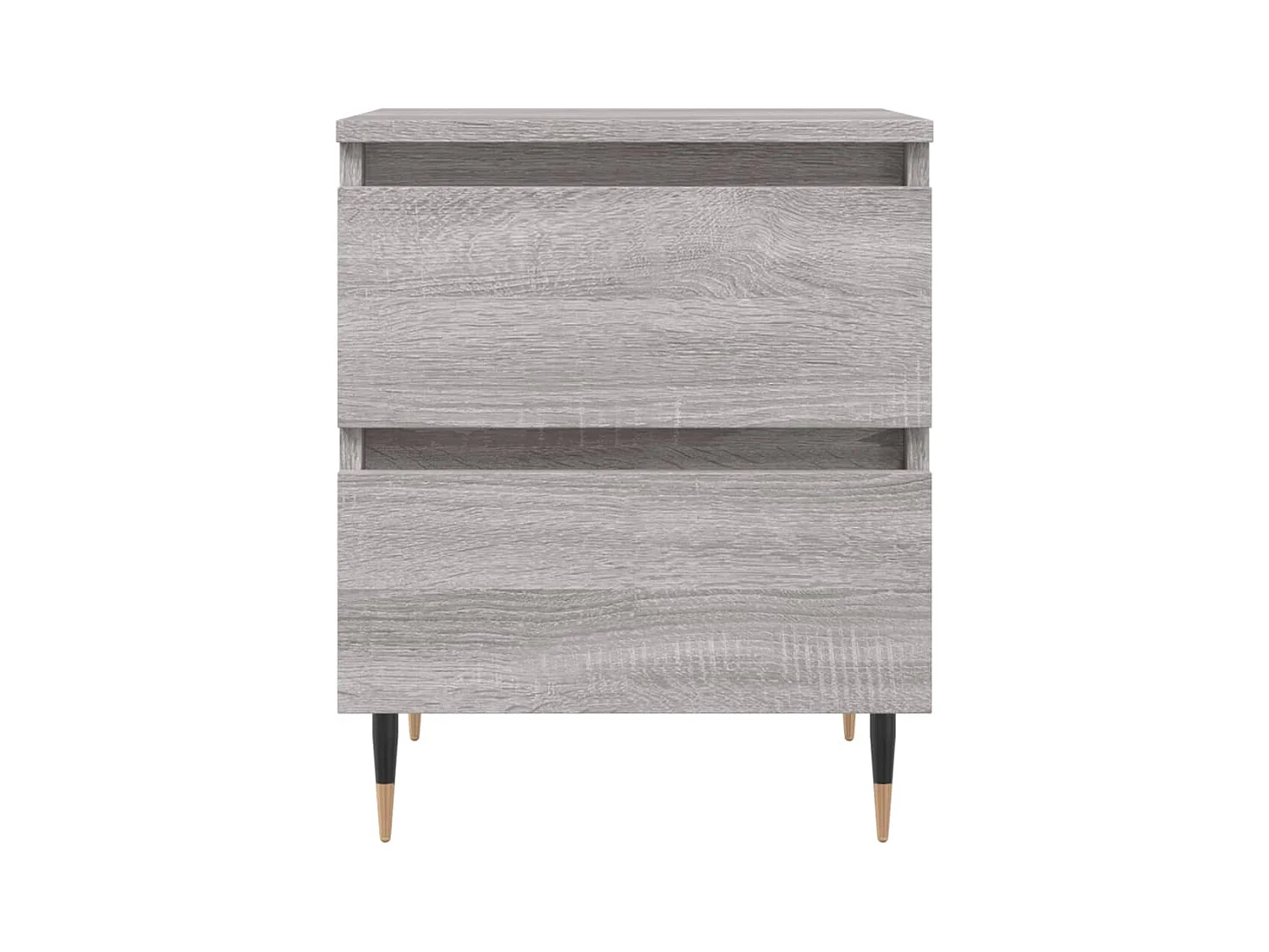 Mesita de noche | Mesilla de noche madera de ingeniería gris Sonoma 40x35x50 cm