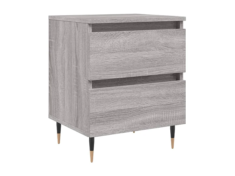 Nachttisch-Beistelltisch Grau Sonoma 40x35x50 cm Holzwerkstoff SHL51967