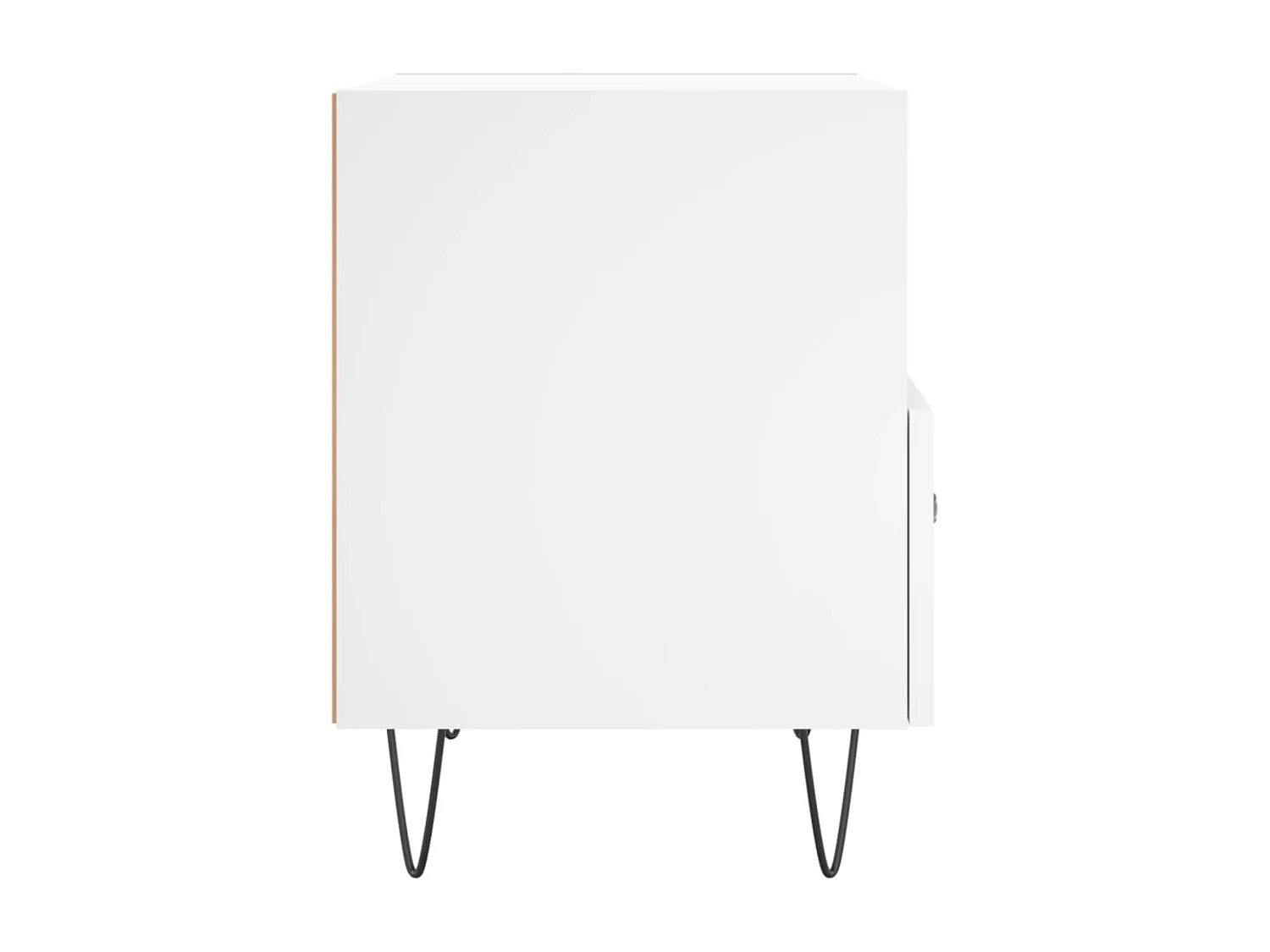 Nachttisch 2er Set-Beistelltisch-Nachttischkommode Weiß 40x35x47,5 cm Holzwerkstoff SHL6460