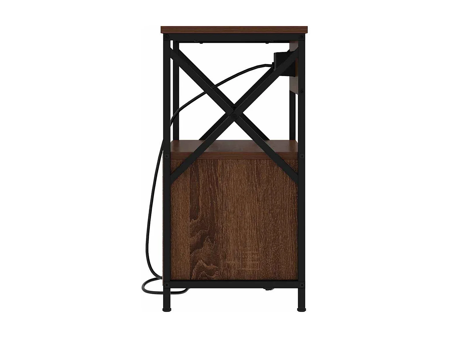 Nachttisch-Beistelltisch Braun Eichen-Optik 40 x 31 x 60 cm Holzwerkstoff SHL5035