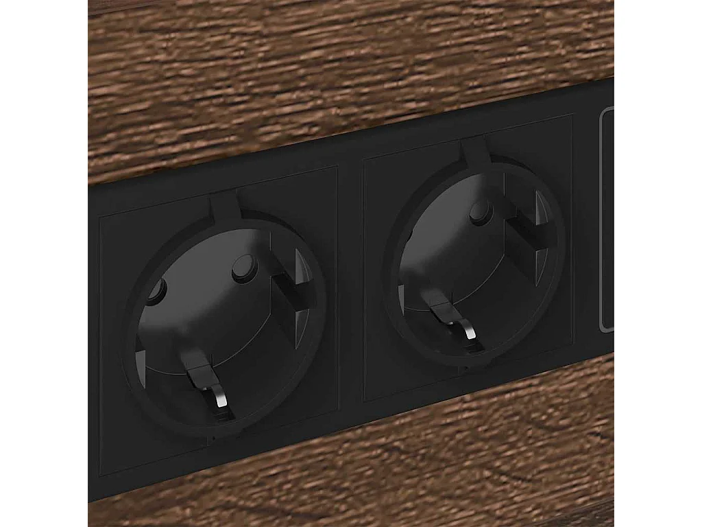 Nachttisch-Beistelltisch Braun Eichen-Optik 40 x 31 x 60 cm Holzwerkstoff SHL5035