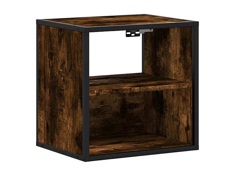 Table de chevet suspendue Chêne fumé 40x31x39,5 cm