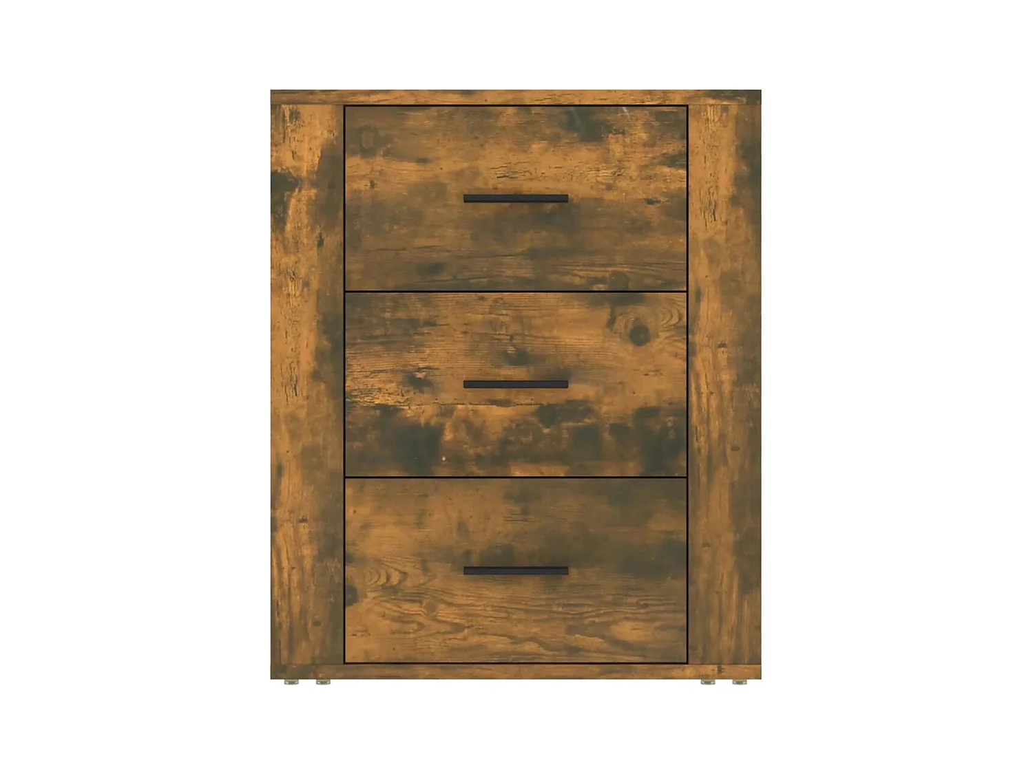 Table de chevet-Table d'appoint-Table de nuit Chêne fumé 50x36x60 cm Bois d'ingénierie